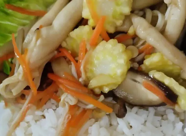 Stir Mixed Mushroom Rice Set
