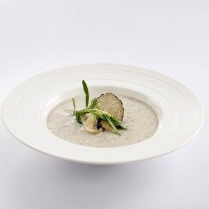 Wild Mushroom Cream Soup with Truffle Oil