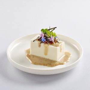 Japanese Tofu Salad with Sesame Century Egg Dressing