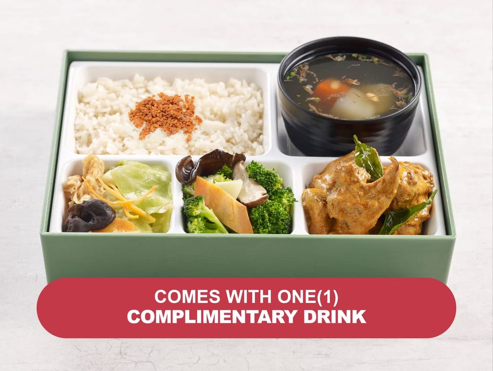 Signature Lion Mane Mushroom Rendang Bento Set 招牌任当猴头菇便当