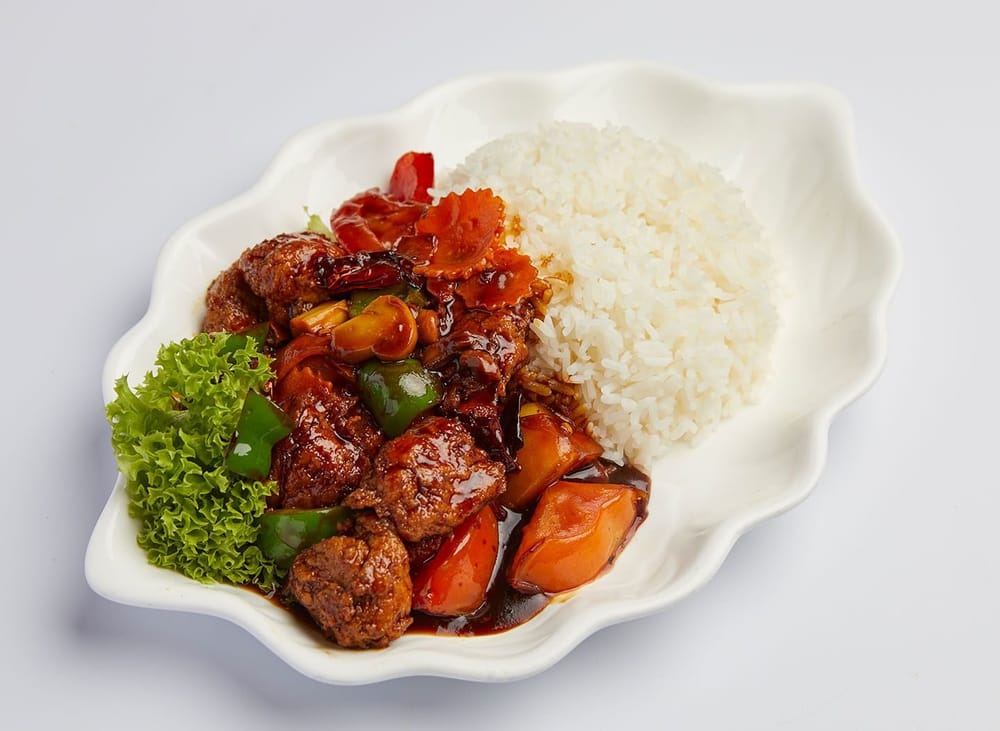 Kung Pao Chicken Cube Rice 宫保鸡丁饭