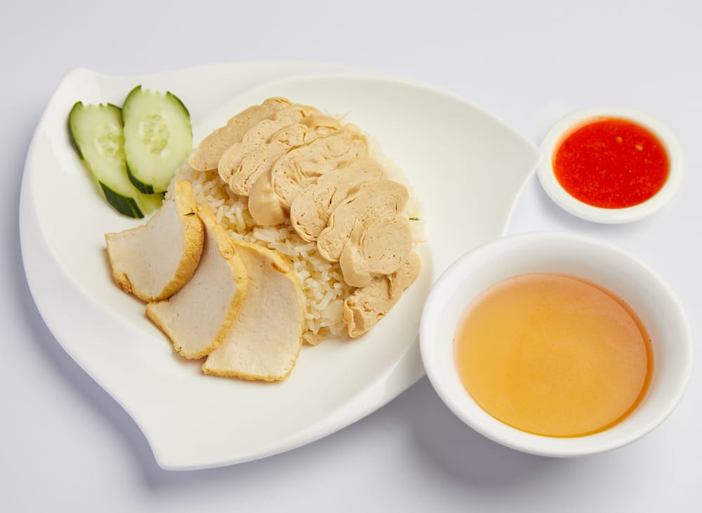 Roasted Chicken Rice 烧鸡香饭
