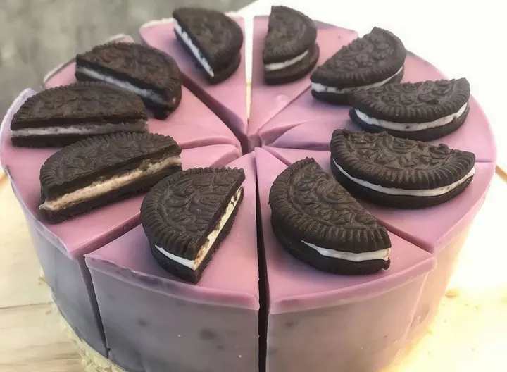 Vegan Purple Taro CheeseCake