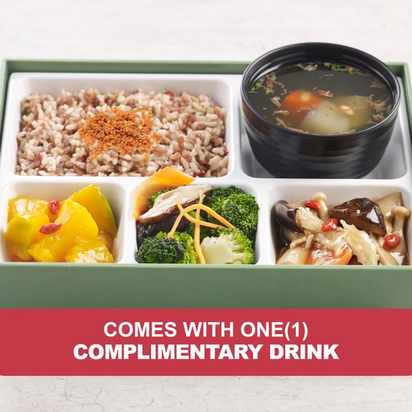 Angelica Herbal Trio Mushroom Bento Set 药材三鲜菇便当
