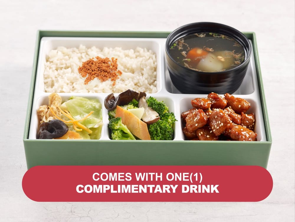 Sweet & Sour Soya Nugget Bento Set 酸甜大豆便当