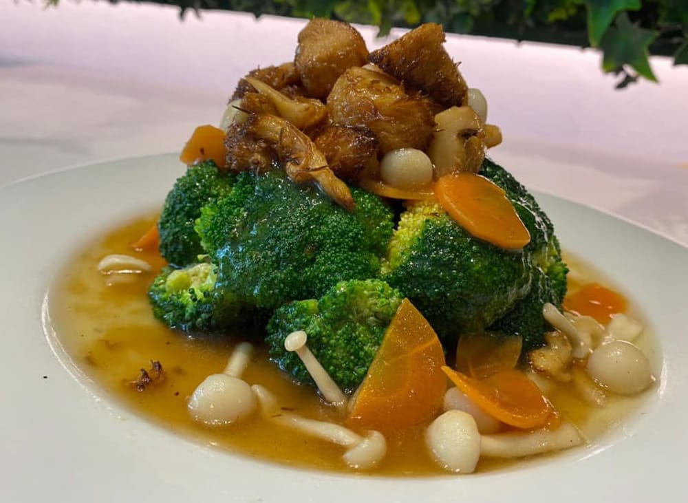 Broccoli Hericium 猴头菇西兰花
