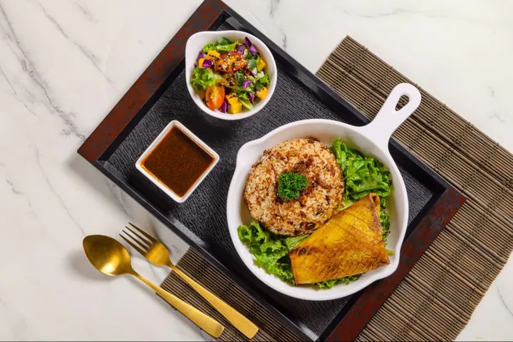 Sauteed XO Sa Cha Mongolian Mushroom Rice