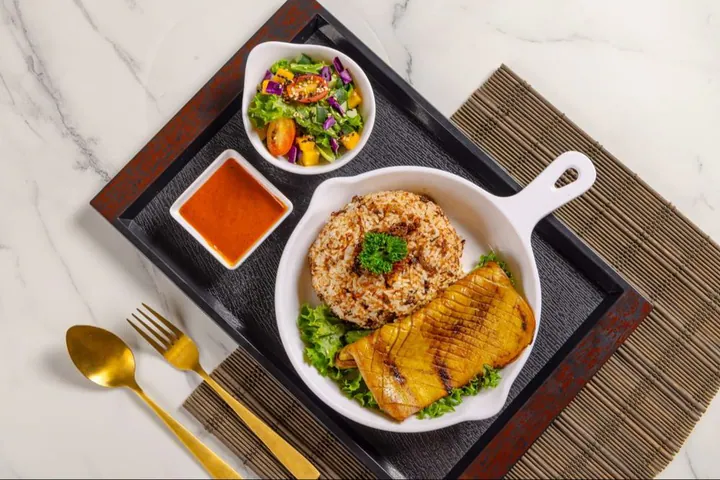 Sauteed XO Black Pepper Mushroom Rice