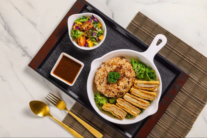 XO Sa Cha Mongolian Mushroom Chop Rice