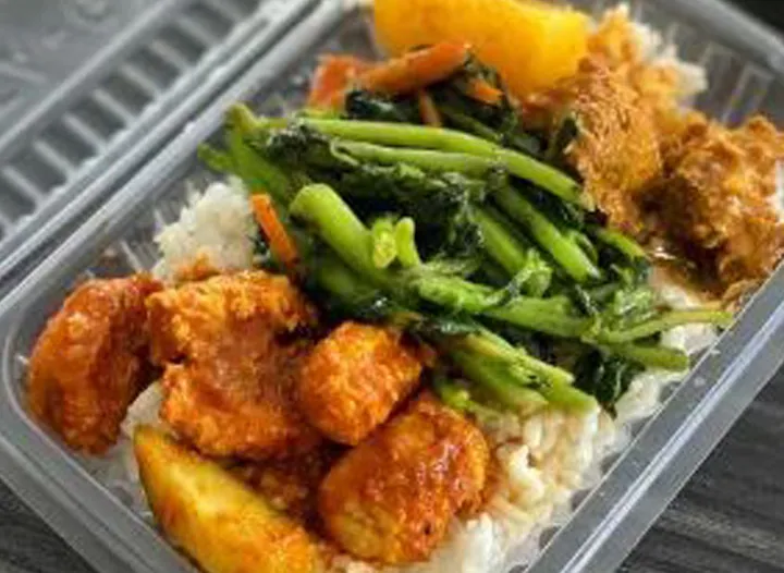 Vegetarian Chicken Economy Rice