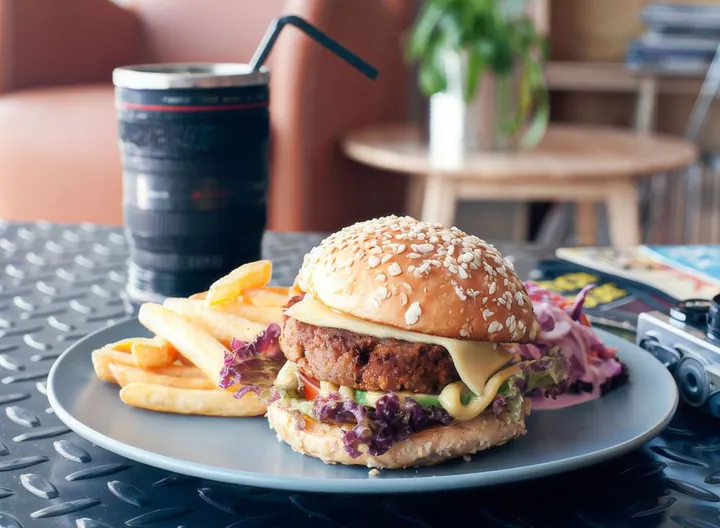 B2. Otah-otah Burger with French Fries