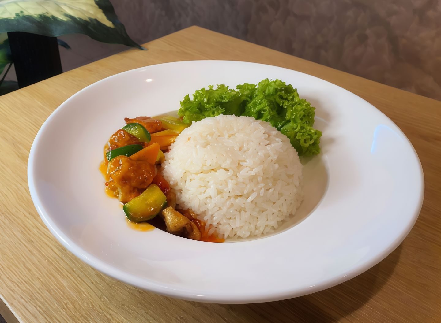 Sweet & Sour Meat Rice 咕噜肉饭