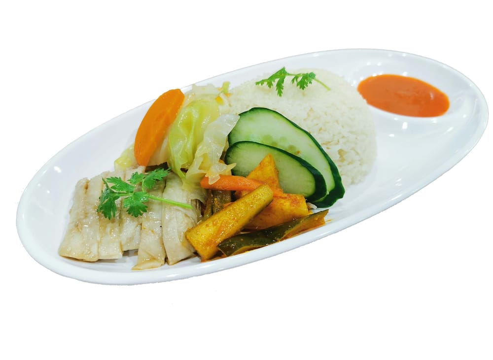 Vegetarian Chicken Rice 素鸡饭