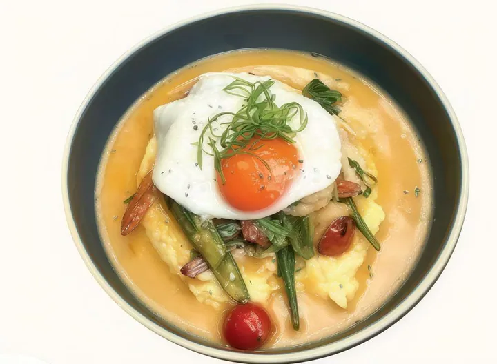 Shrimps And Egg Porridge