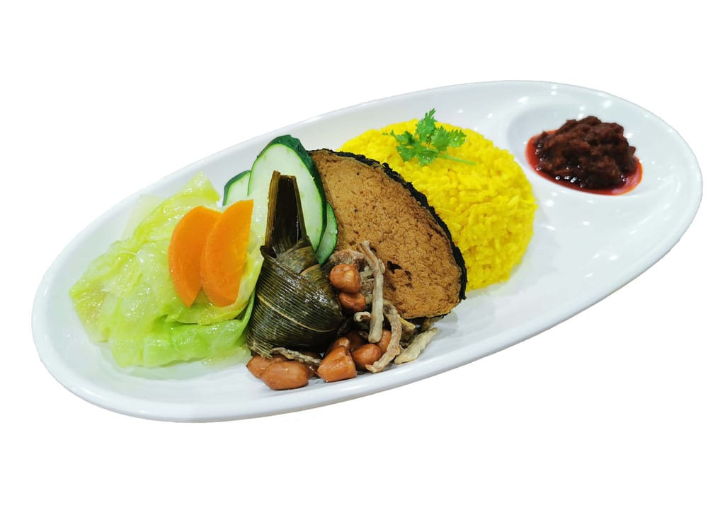 Turmeric Nasi Lemak 黄姜椰浆饭